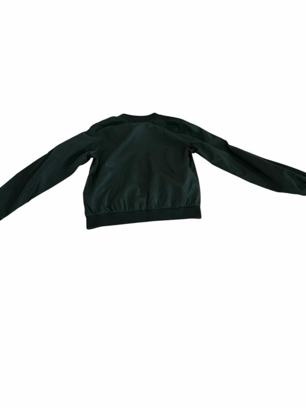 Forever 21 Dark Green Bomber Jacket Size Small Lightweight Zip Up - Picture 7 of 8